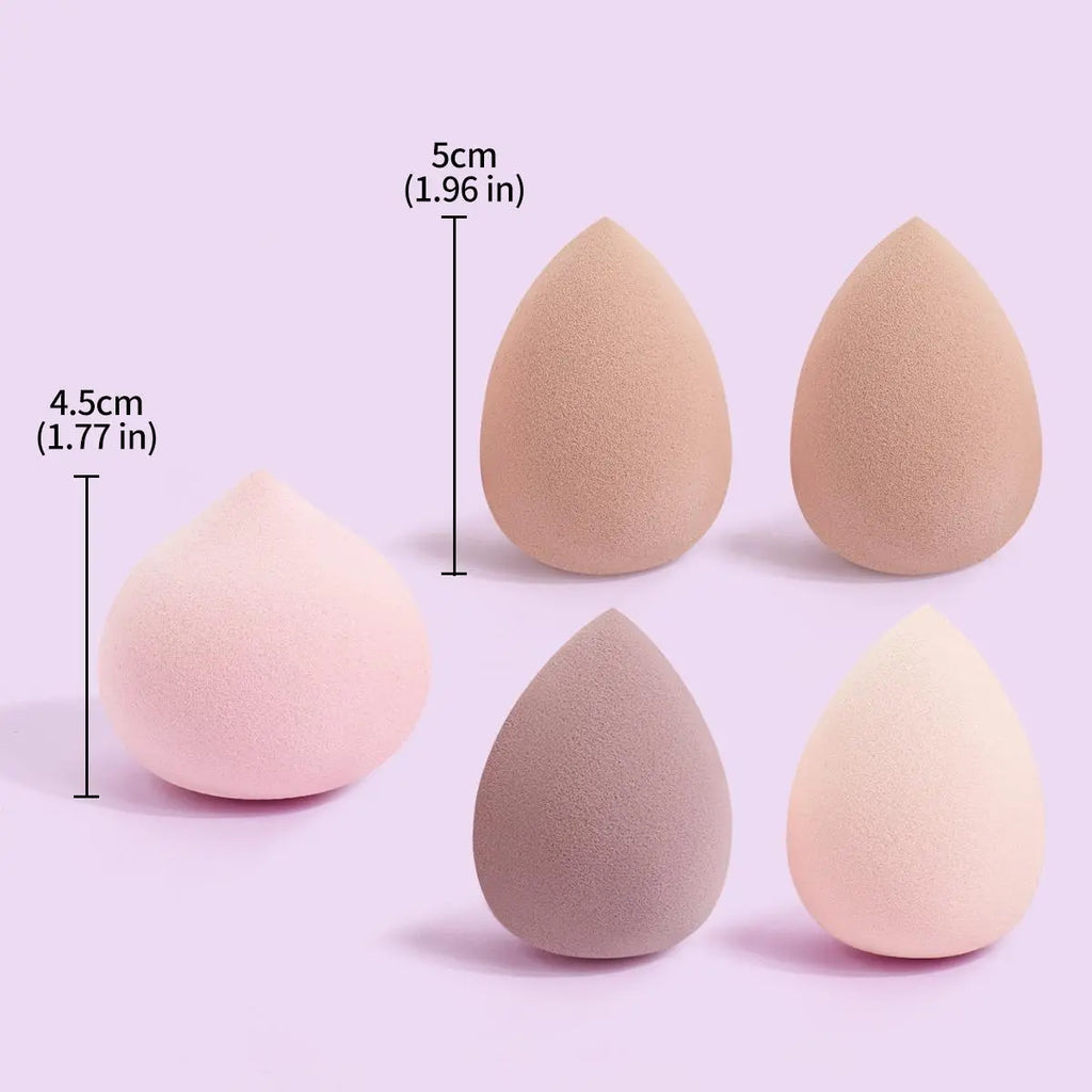 MAANGE Makeup Sponge, Beauty Sponge, 5 Counts Soft Makeup Blending & Facial Detailing Sponge Makeup Blender, Professional Makeup Accessories, Makeup Tools for Women, Gift, Makeup Products